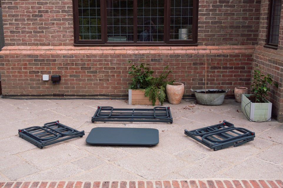 Perth Folding 4 Piece Garden Furniture Set - Great for Caravans or Limited Space!