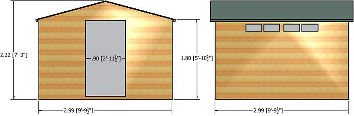 Shire Security Apex 10x10 Single Door Shed