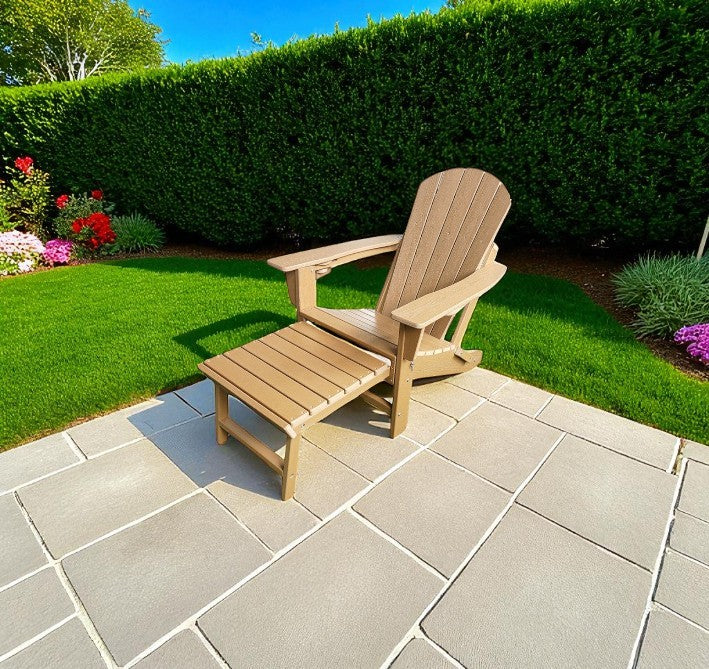 Vienna Wood Effect Adirondack Chair - Teak