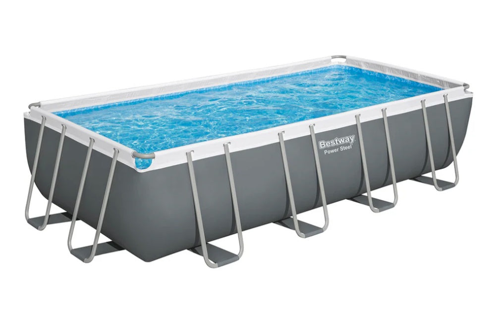 Bestway Power Steel Above Ground Pool with Pump and Ladder 18 Ft