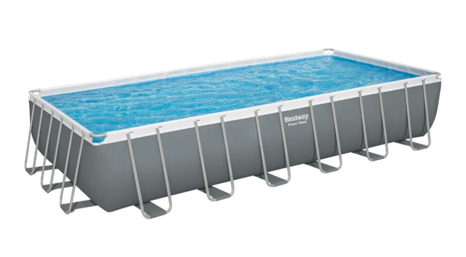 Bestway Power Steel Above Ground Pool with Pump and Ladder 24ft