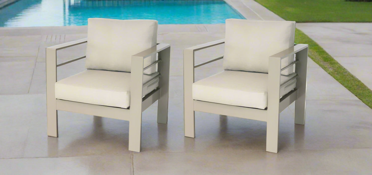 Wisteria Lane Pair of Aluminium Chairs - Champagne