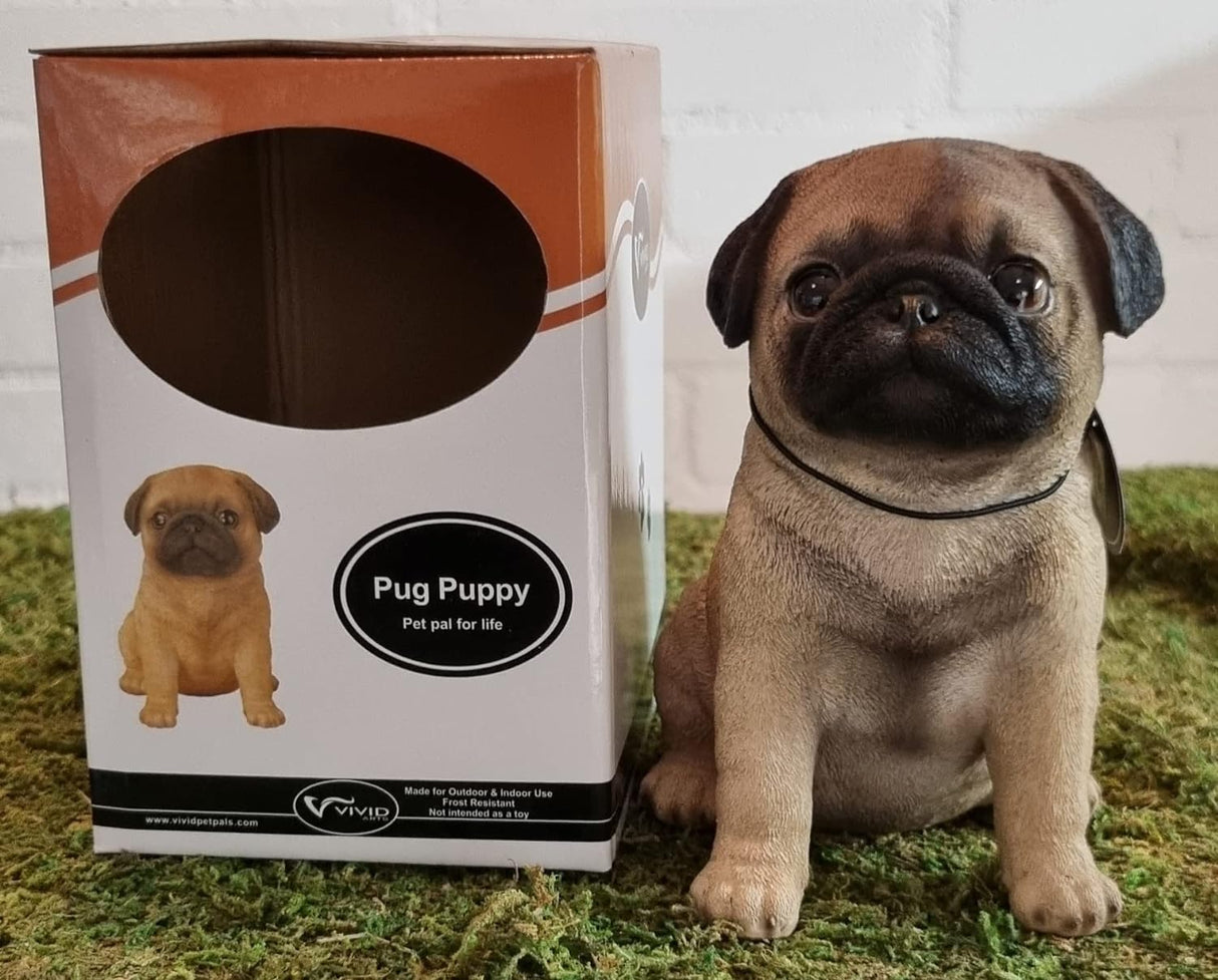 Pug Puppy Pet Pals Garden Ornament