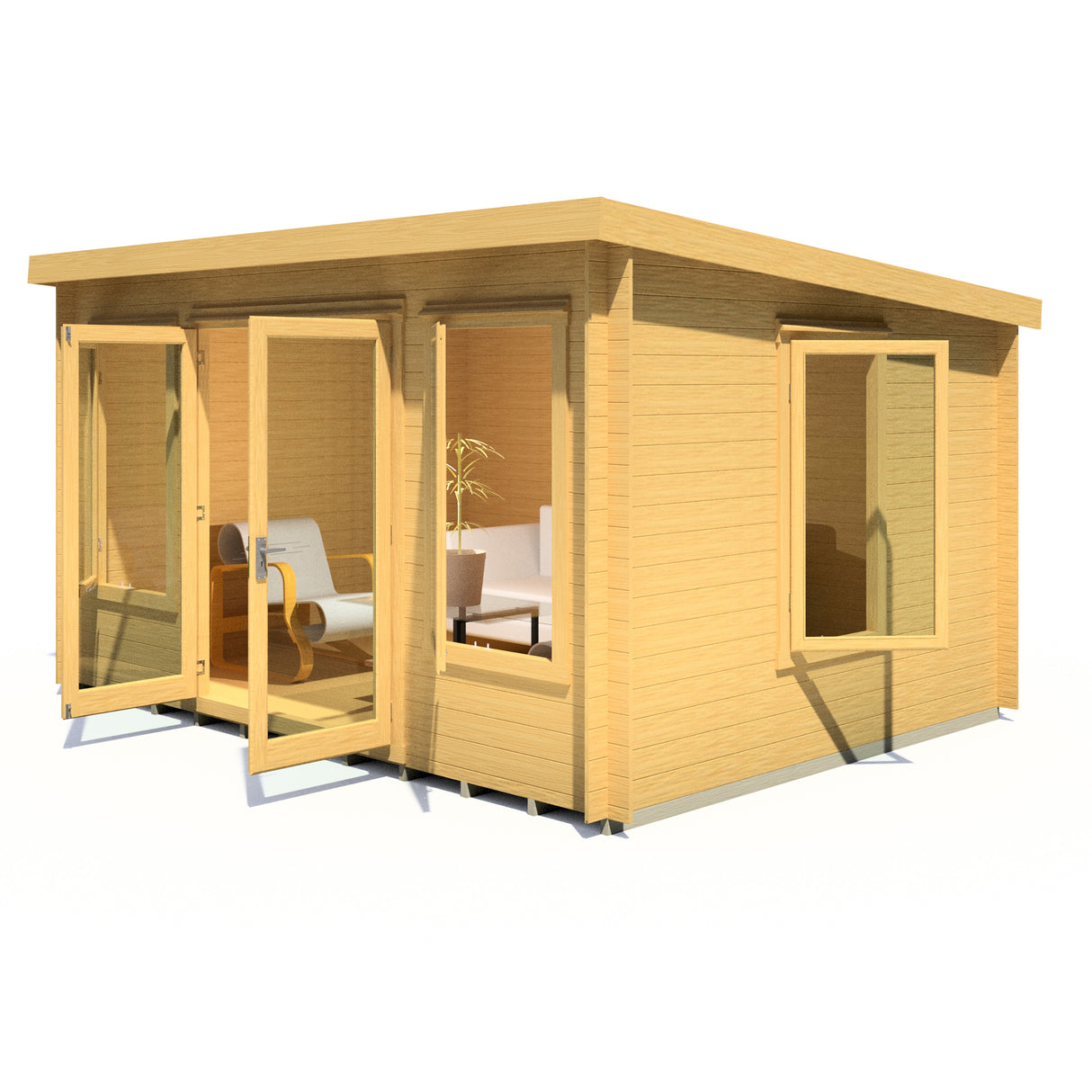 Shire Emmeth 10x13 Log Cabin