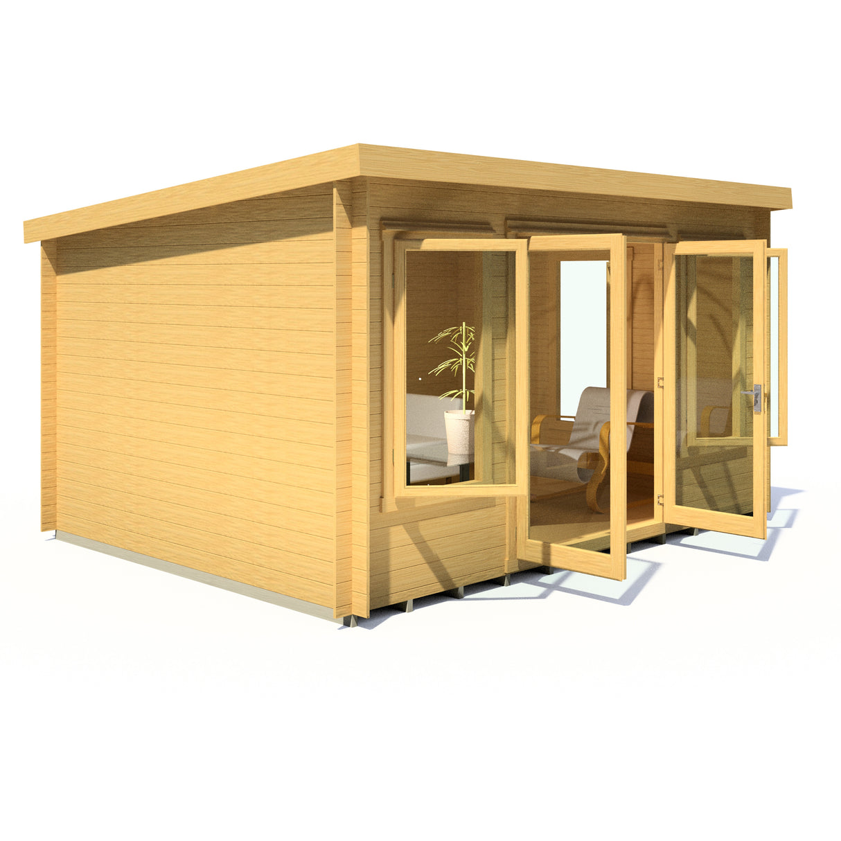 Shire Emmeth 10x13 Log Cabin