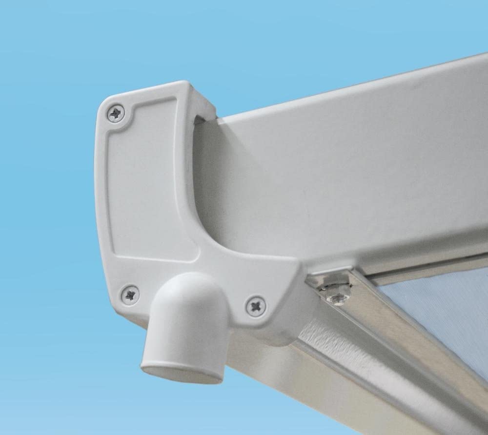 Feria Patio Cover 4m x 8.5m - White Frame & Clear Polycarbonate