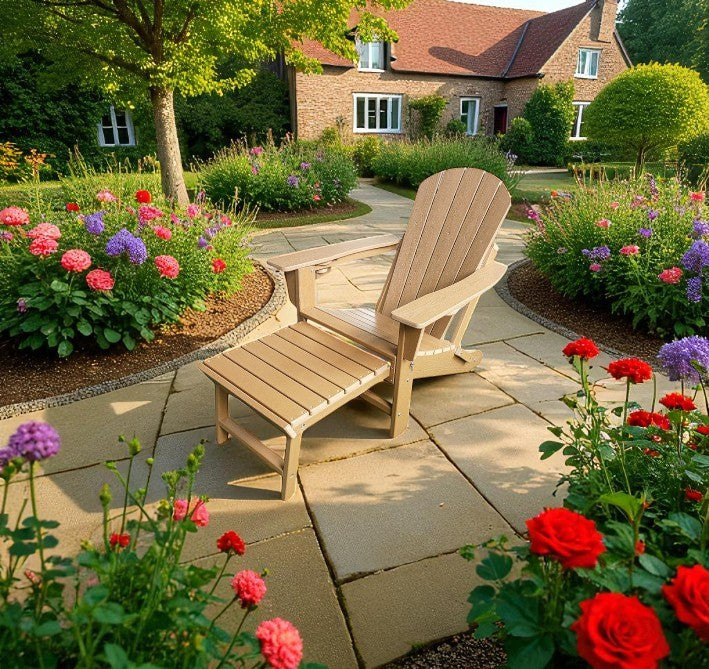 Vienna Wood Effect Adirondack Chair - Teak