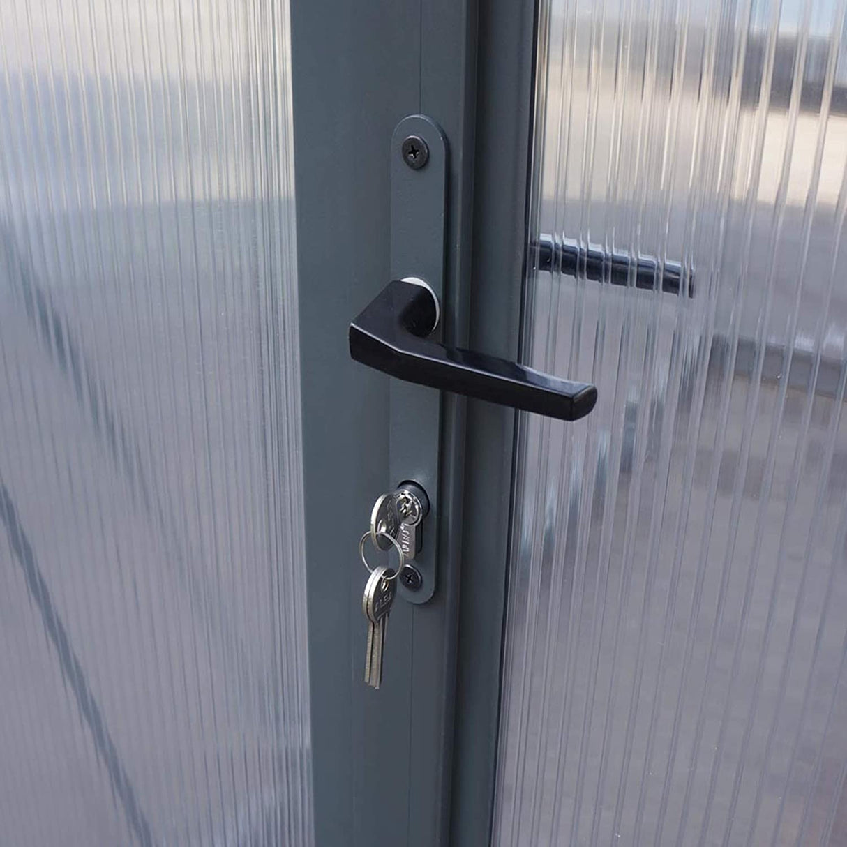 Glory 8' x 20' Greenhouse - Grey Frame & Multiwall Polycarbonate Panels