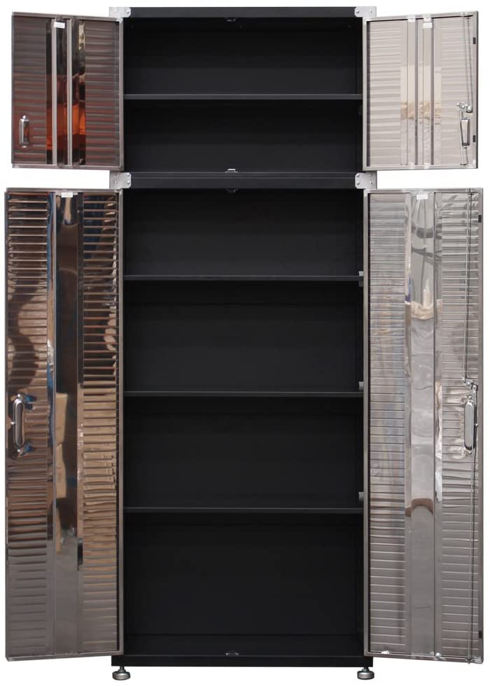 11 Piece Piece Garage Storage System - Wood