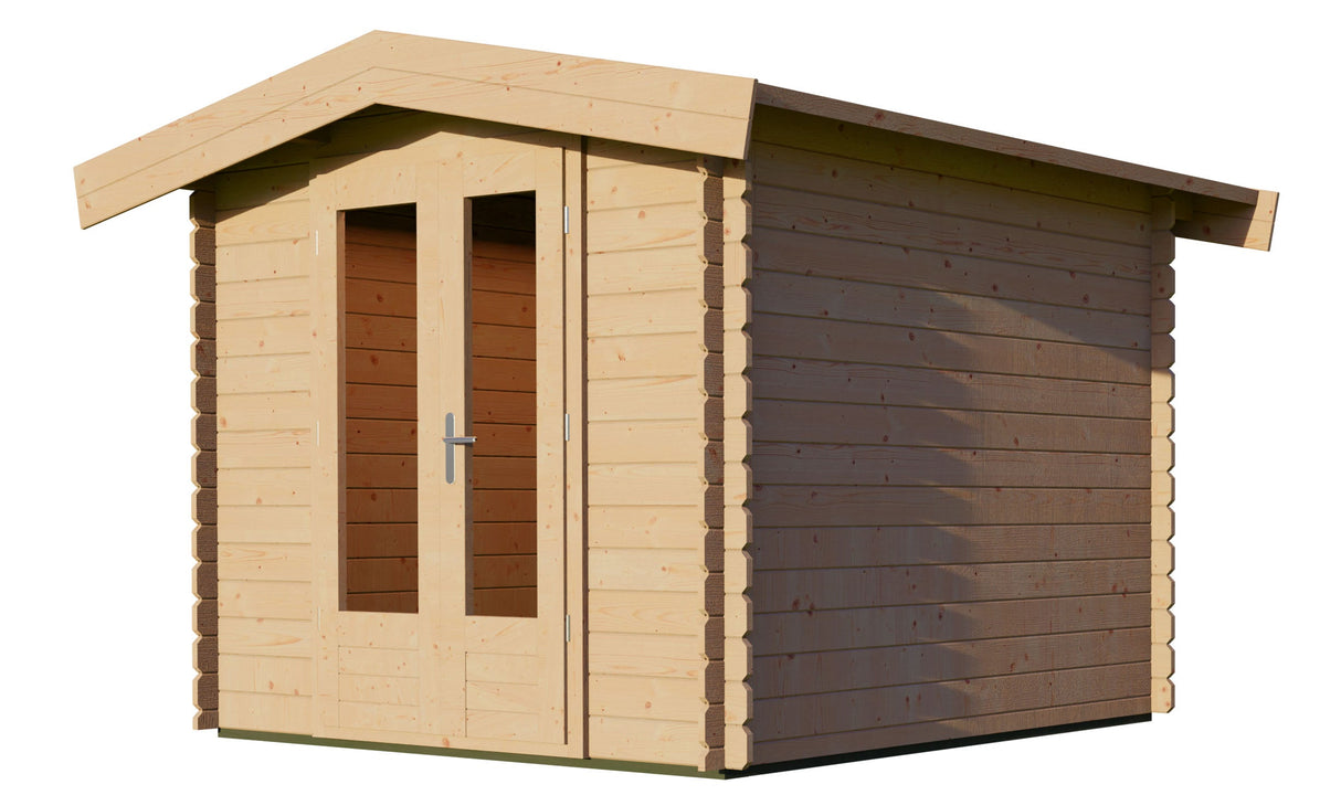 2.5x2.5m Log Cabin with Apex Roof