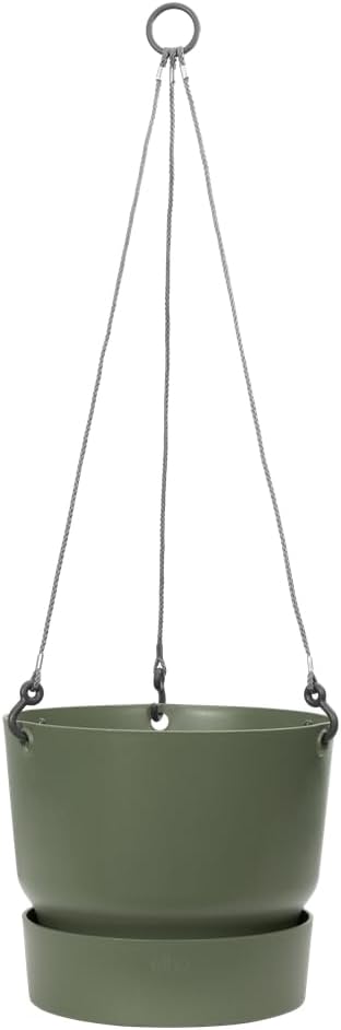 Greenville 24cm Hanging Basket - Leaf Green