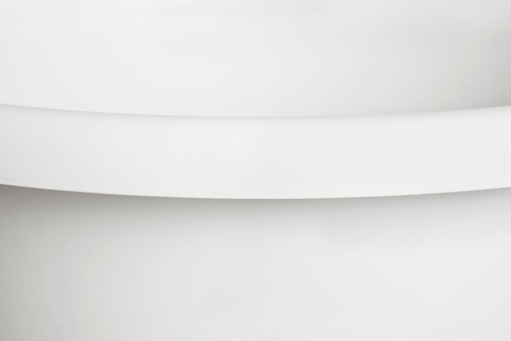 Amiga Round Plant Pot 40cm - Silky White