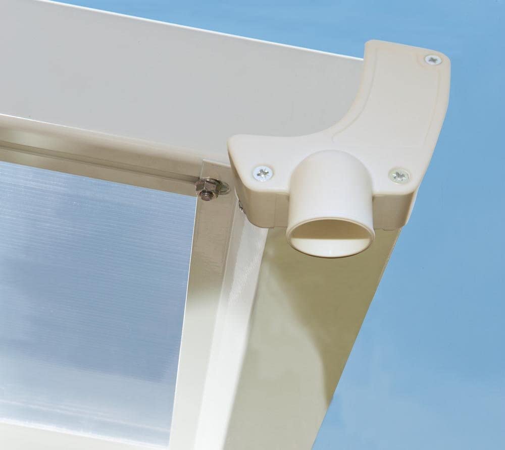 Feria Patio Cover 4m x 8.5m - White Frame & Clear Polycarbonate