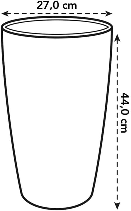 Brussels Diamond Round High 27cm - White