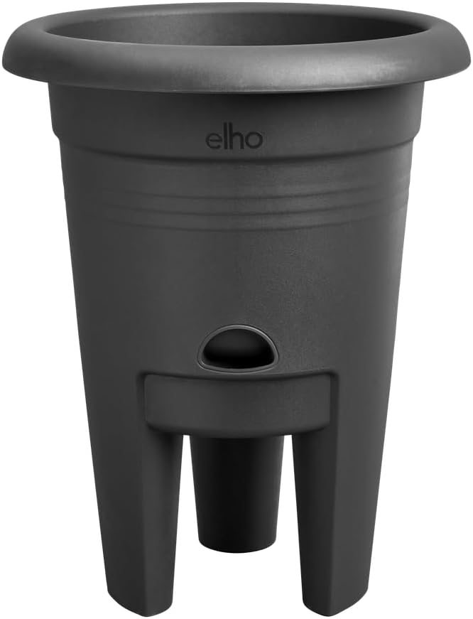 Green Basics Strawberry Pot 22cm - Living Black