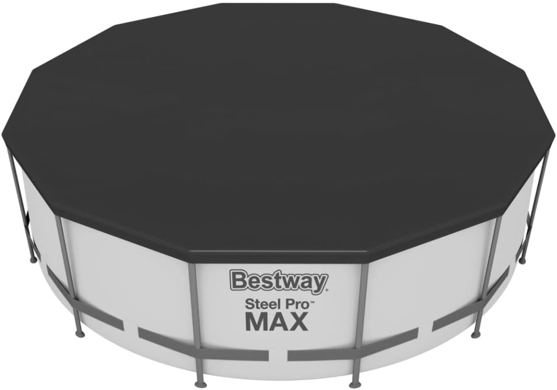 Bestway 12ft x 48in Grey Round Steel Pro Max Above Ground Pool Set