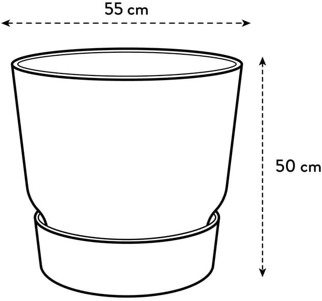 Greenville Round 55cm - Living Black
