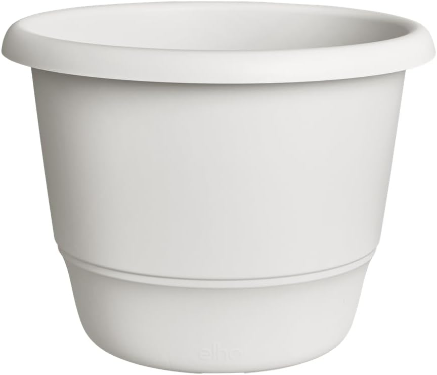 Amiga Round Plant Pot 40cm - Silky White