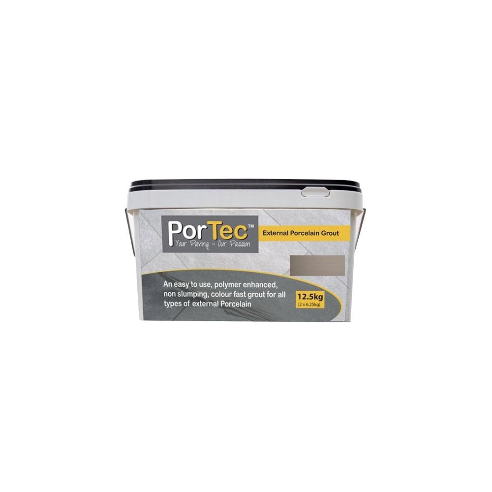 PorTec External Porcelain Grout - Storm Grey 12.5kg