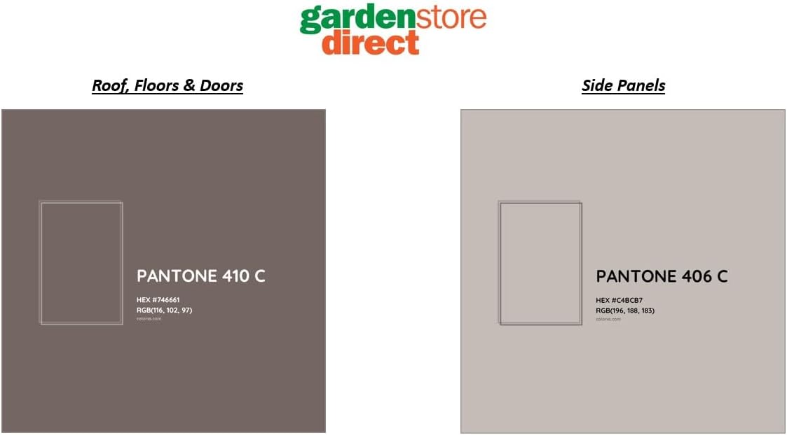 Balmoral Heavy-Duty Windproof Resin Dual-Wall High Density Garden Shed - 7 x 7 ft