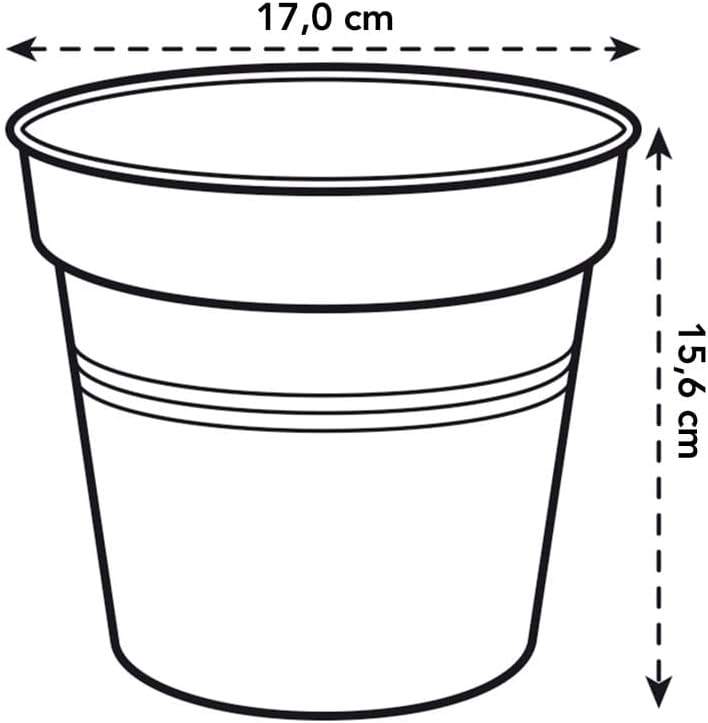 Green Basics Grow Pot 17cm - Stone Green