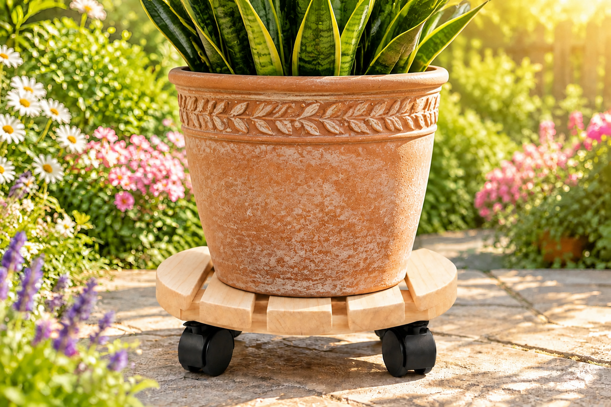 Pot Stand Planttaxi - Round 35cm