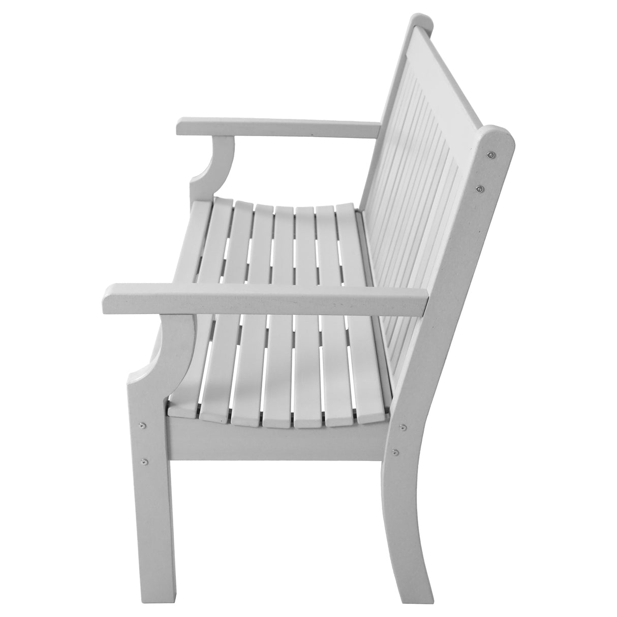 2 Seat Bench Viewpoint Faux Wood Outdoor - Light Grey