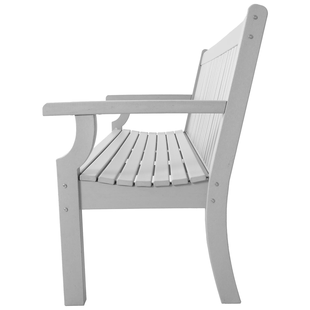 3 Seat Bench Viewpoint Faux Wood Outdoor - Light Grey