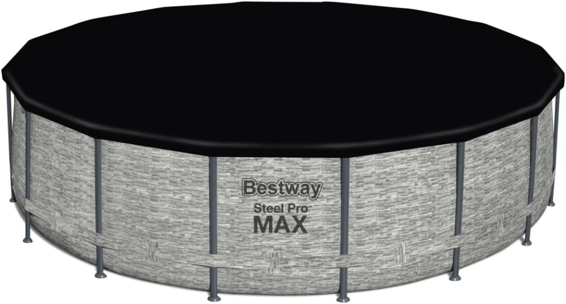 Bestway Steel Pro Max Round Swimming Pool Grey - 16ft