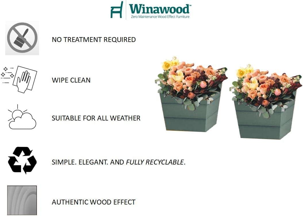 Winawood Small Planters Set of 2- Powder Blue