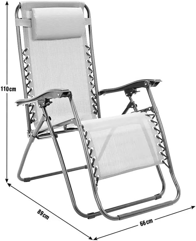 Zero Gravity Sun Lounger - Black