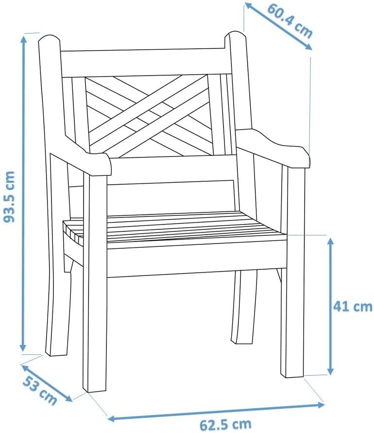 Winawood Speyside Polymer Wood Effect Armchair - Stone Grey