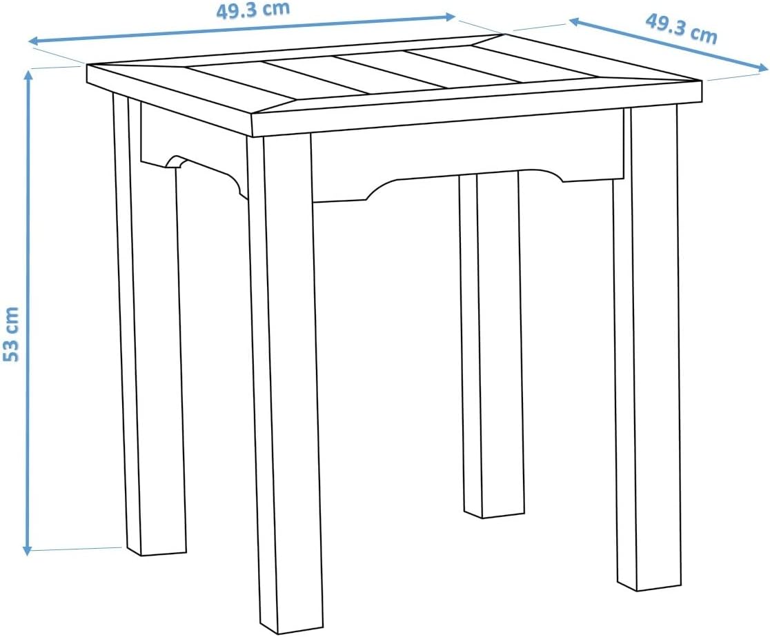 Winawood Sandwick Polymer Wood Effect Side Table - Stone Grey