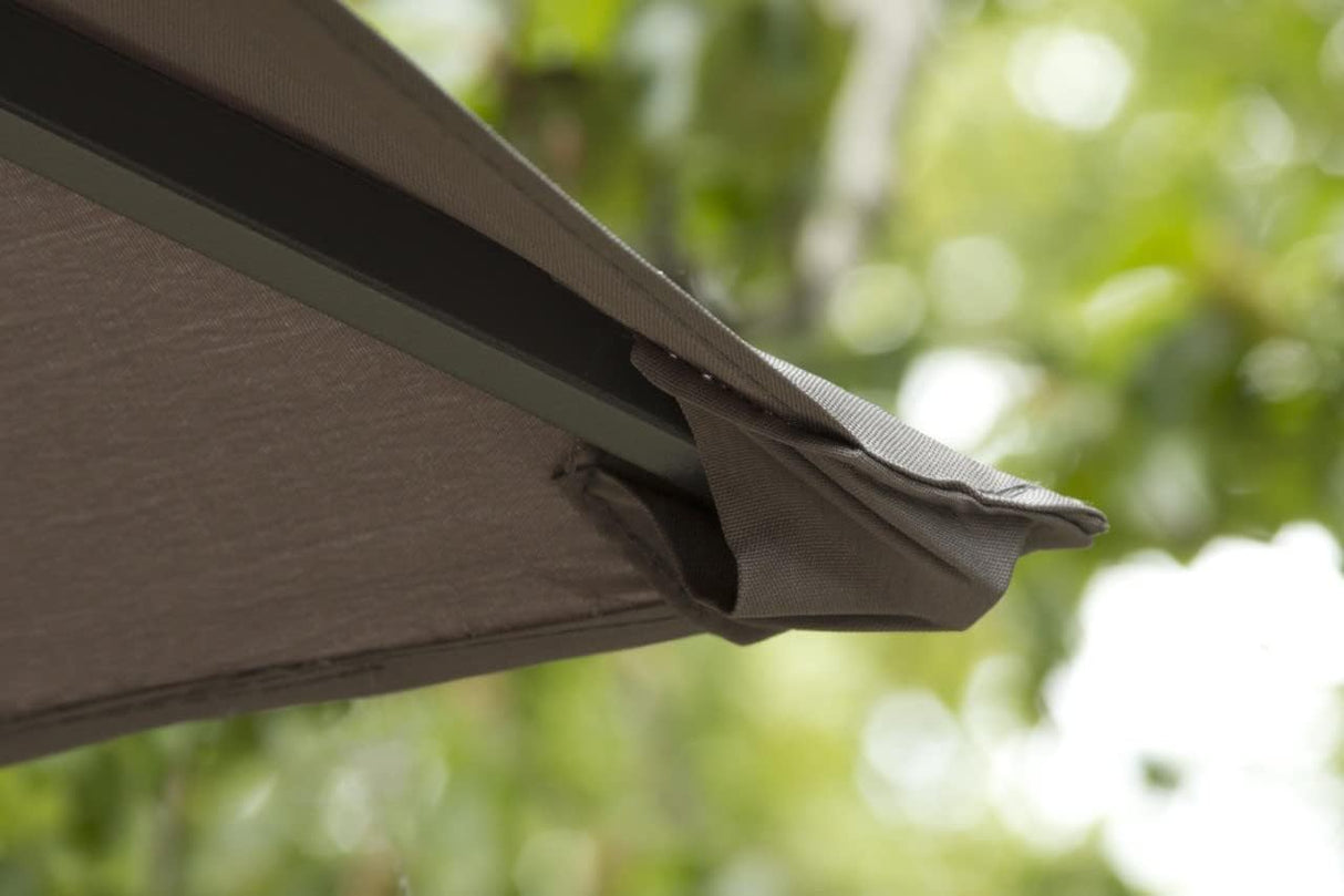 3m x 4m Large Grey Lilly Gazebo with Side Curtains