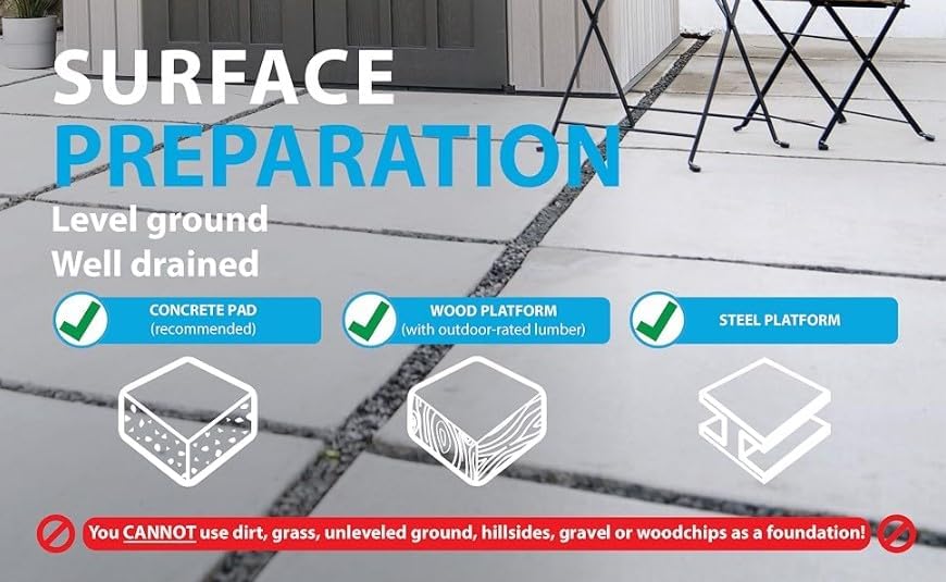 Balmoral Heavy Duty Windproof Resin Dual-Wall High Density Garden Shed - 7 x 3.8 ft