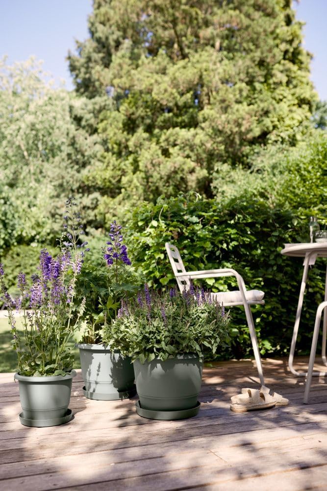 Amiga Round Plant Pot 47cm - Thyme Green