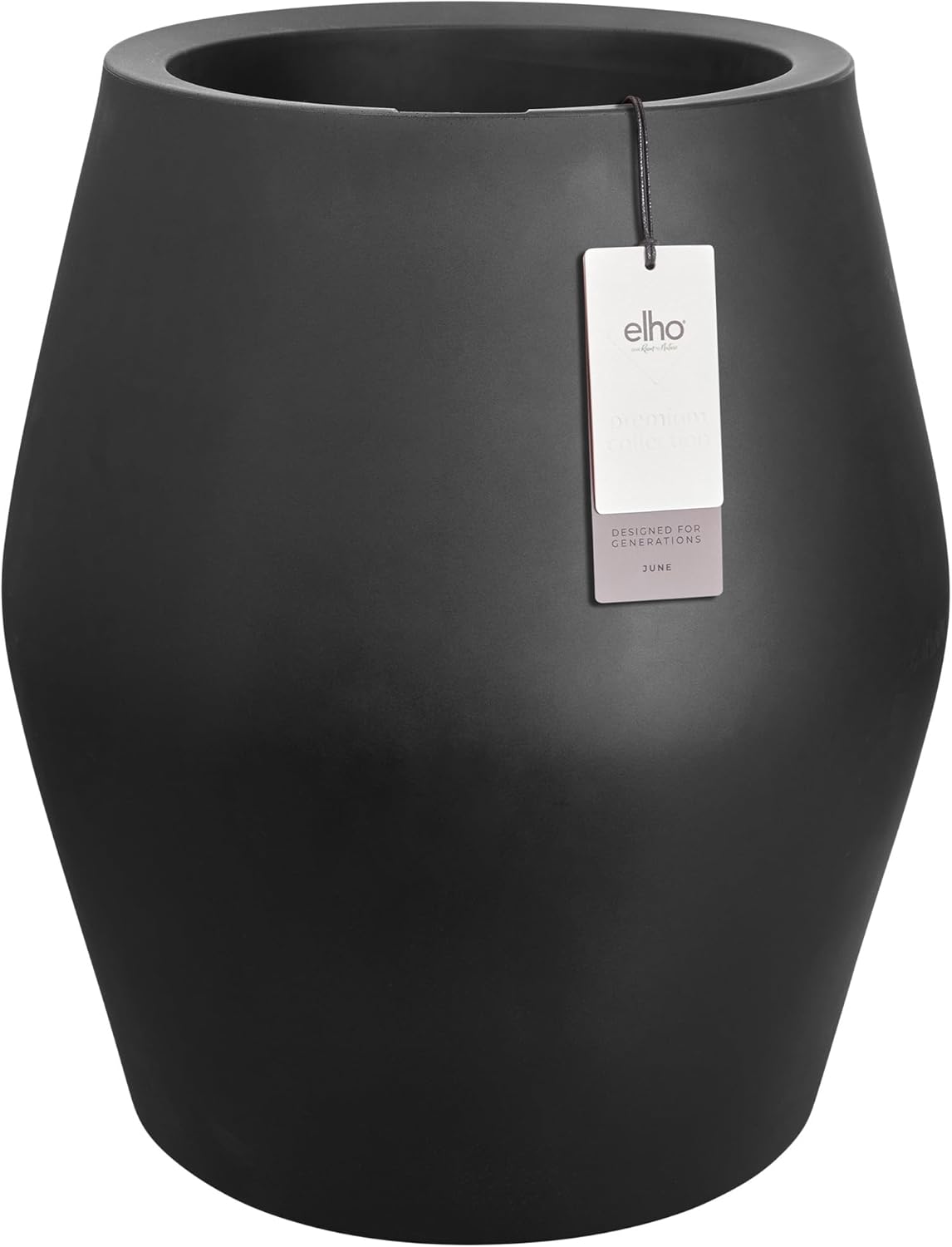 June Split 46cm High Indoor / Outdoor Pot - Black