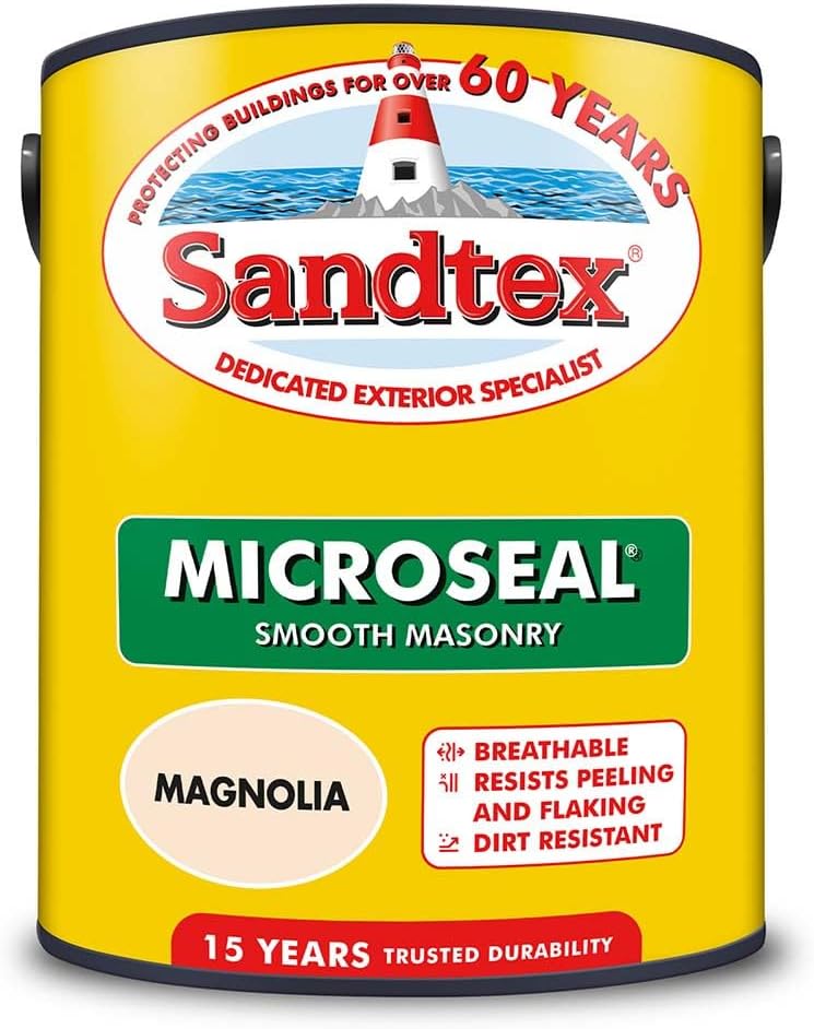 Sandtex Ultra Smooth Masonry Paint 5L - Magnolia