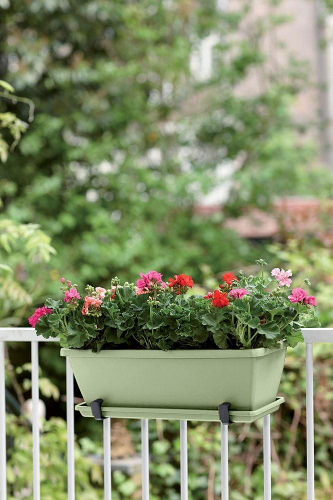 Barcelona Trough 50 - Planter for Balcony & Outdoor - Pistachio