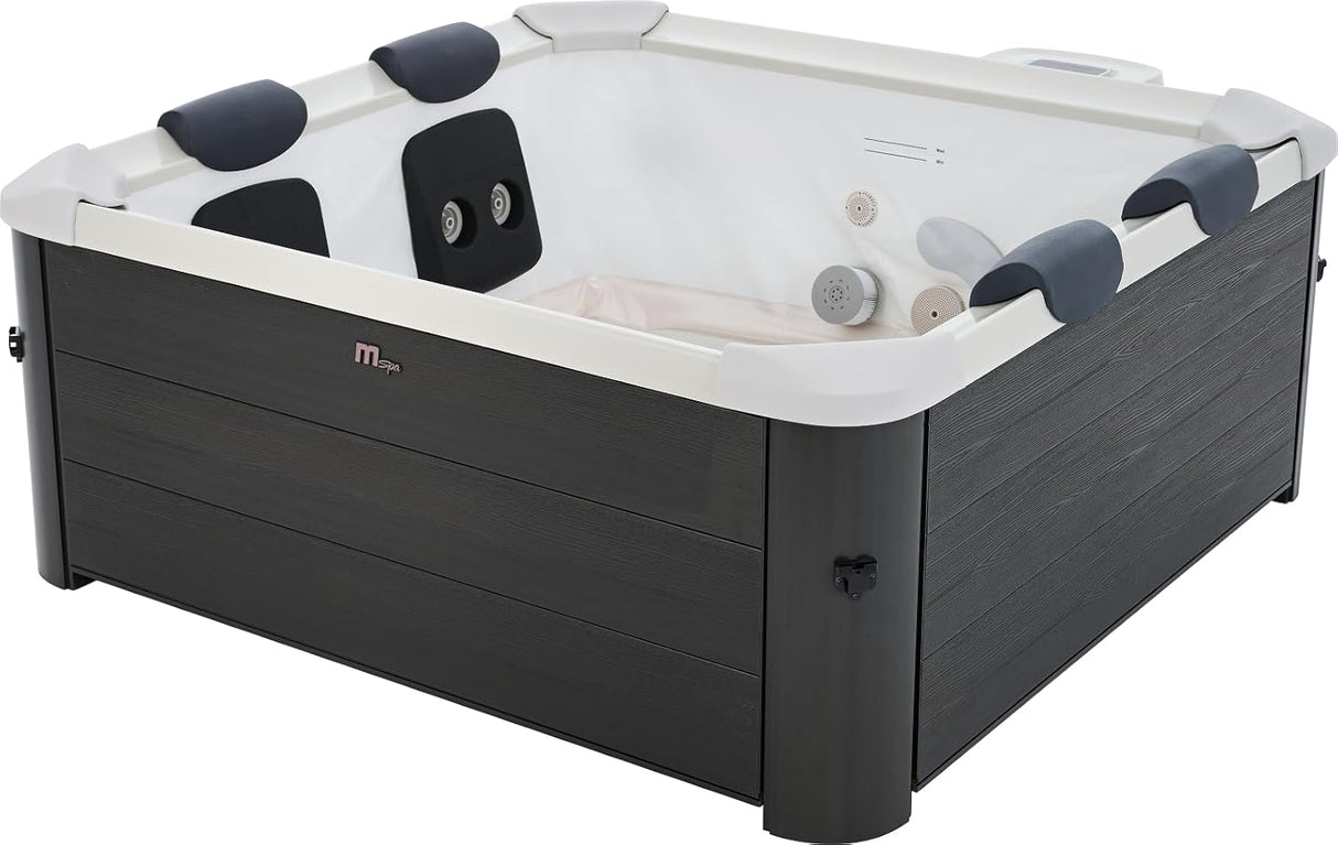 MSpa Oslo Hot Tub with Wi-Fi Control LED Lighting Hydrotherapy Jets and Cover