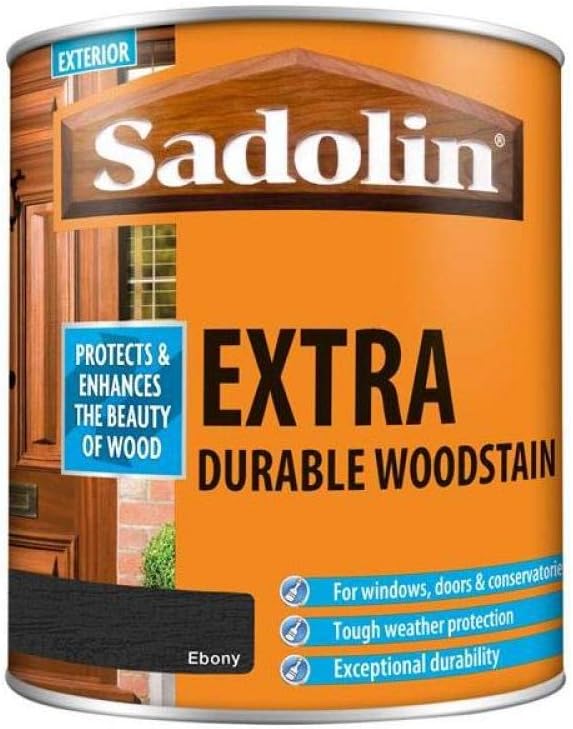 Sadolin Extra Durable Woodstain Ebony 1L