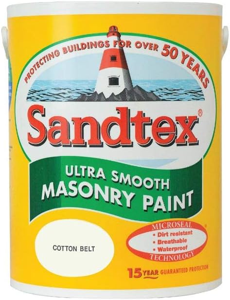 Sandtex Ultra Smooth Masonry Paint 5L - Cotton Belt