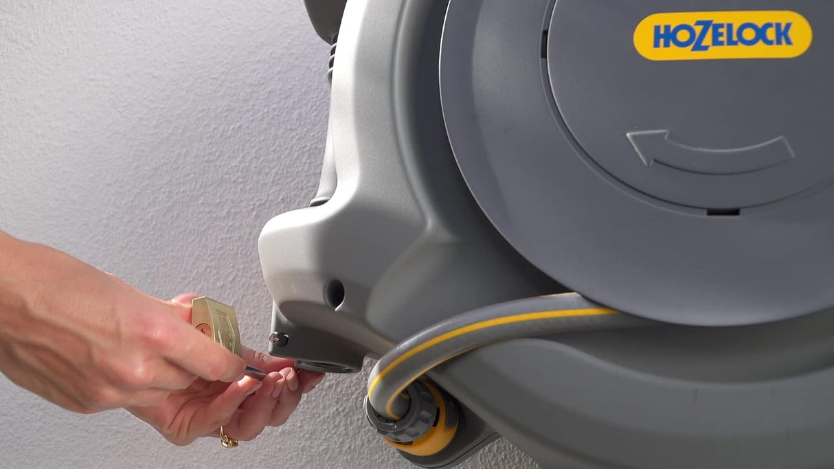 Hozelock Auto Reel 20m Wall-Mounted Hose Reel