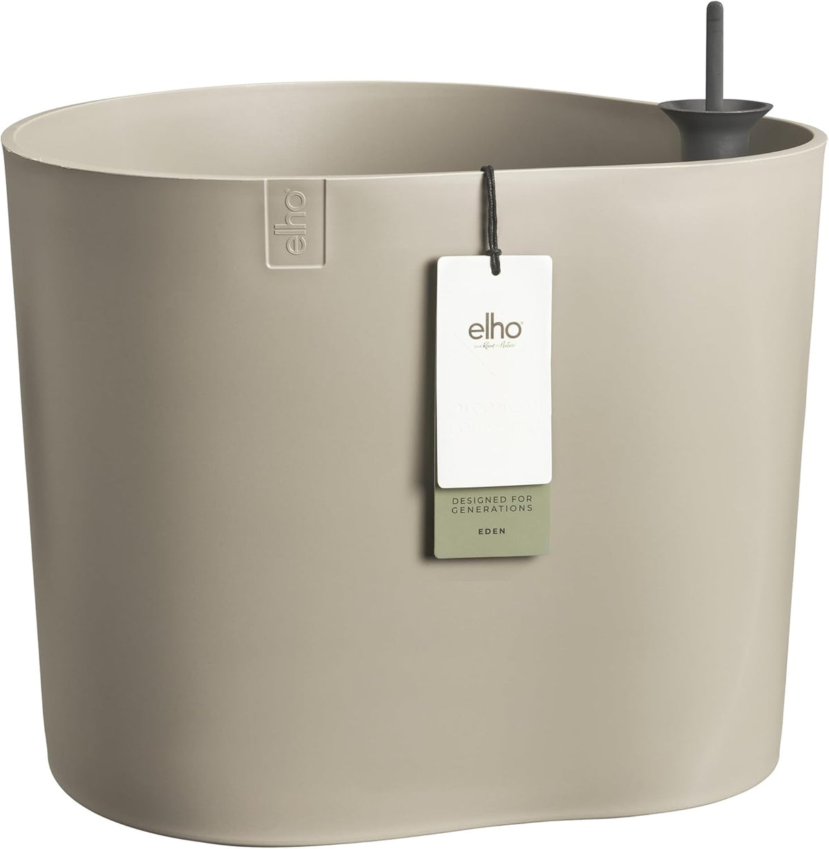 Eden Aquacare Low 40cm Indoor / Outdoor Plant Pot - Soft Taupe