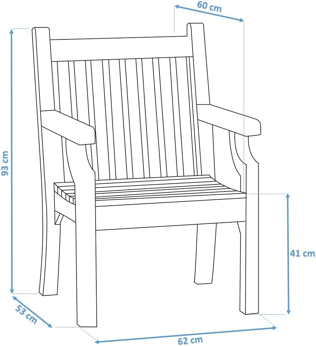 Winawood Sandwick Polymer Wood Effect Armchair - Stone Grey