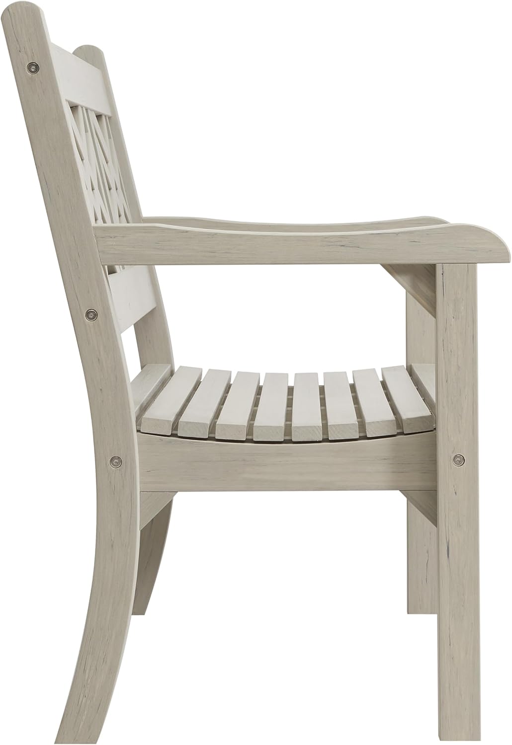 Winawood Speyside Polymer Wood Effect 2 Seat Bench - Stone Grey