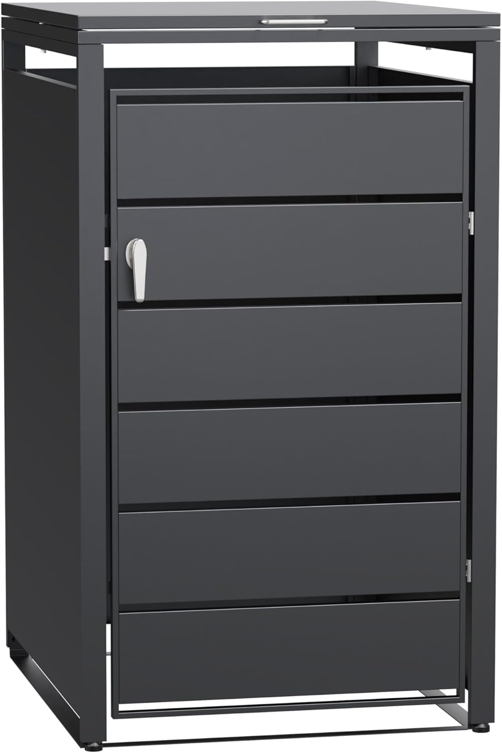 Modern Wheelie Bin Storage - Single Bin - Anthracite