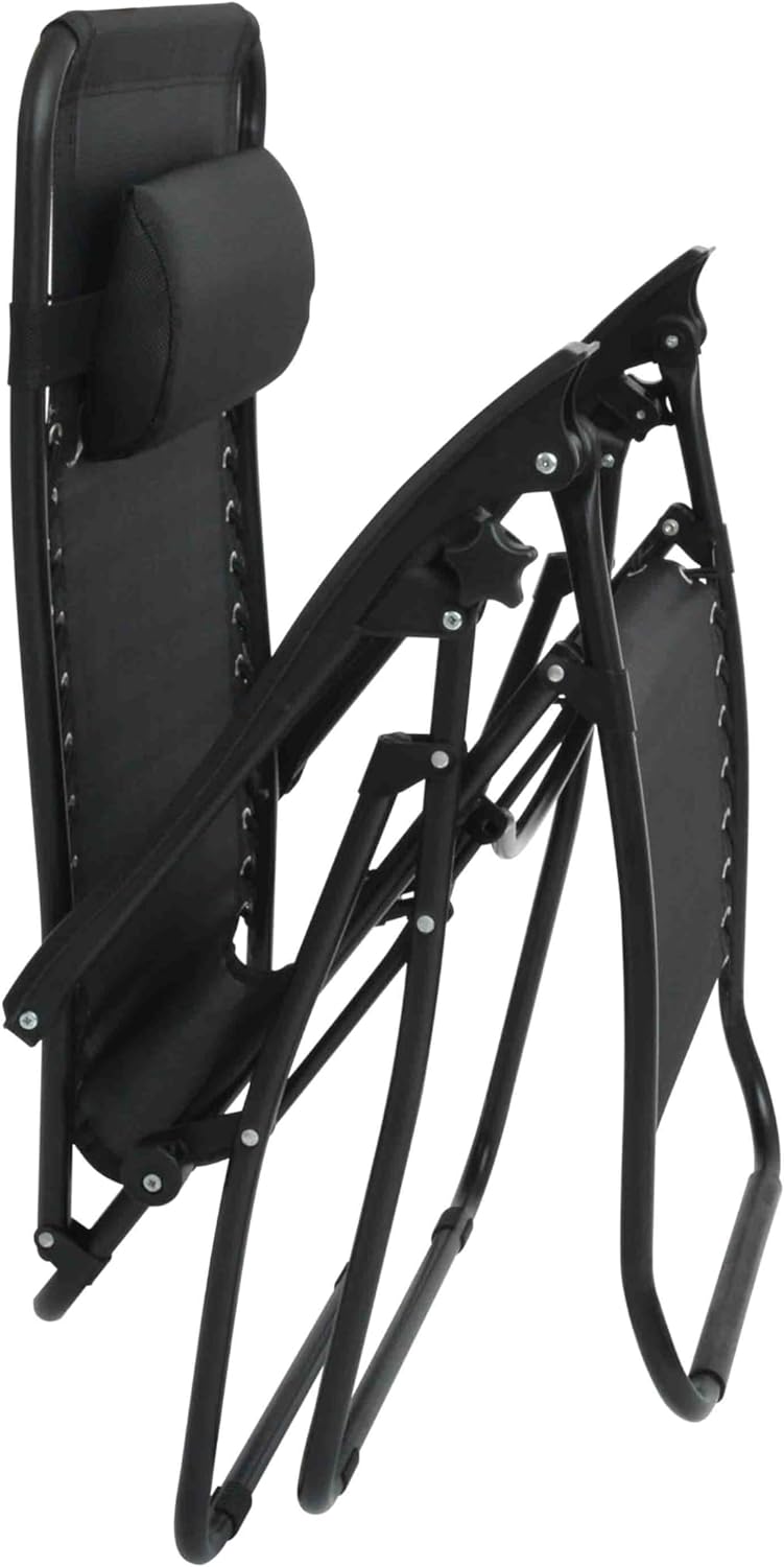 Zero Gravity Sun Lounger - Black