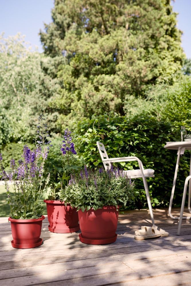 Amiga Round Plant Pot 47cm - Theatre Red