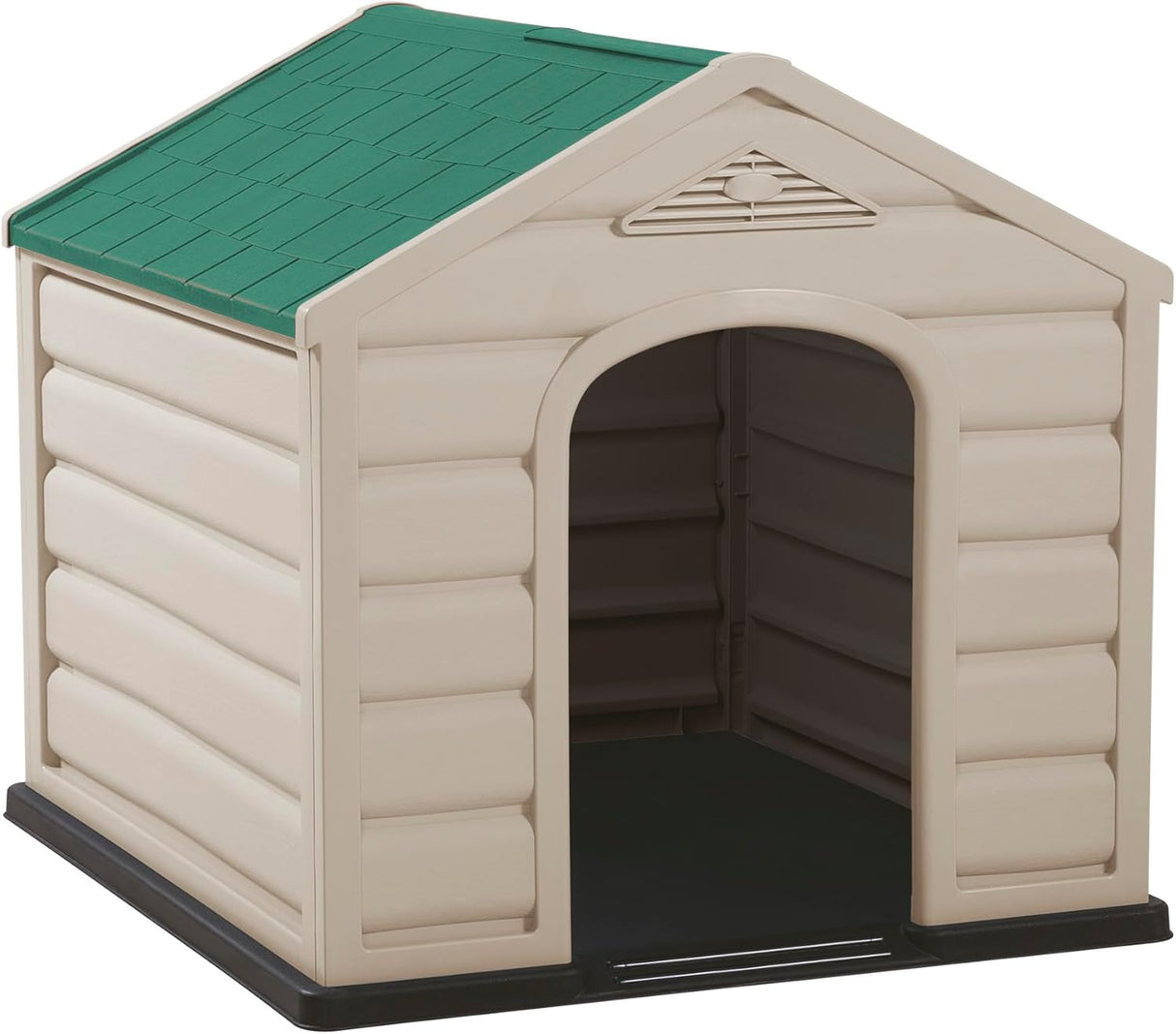 Dog House Kennel for Small Breeds - Green Roof